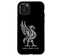 Liverpool England EST. 1207 Colosal Liverbird Gris Envejecido Carcasa para iPhone 11 Pro