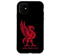 Liverpool England EST. 1207 Colosal Liverbird Rojo Print Carcasa para iPhone 11