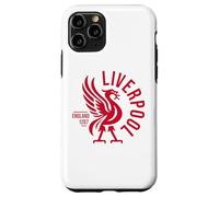 Liverpool England EST. 1207 Redondo Rojo Print Carcasa para iPhone 11 Pro