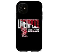 Liverpool England EST. 1207 Split Font - Impresión desgastada Carcasa para iPhone 11