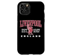 Liverpool England EST. 1207 Throwback - Estampado Desgastado Carcasa para iPhone 11 Pro