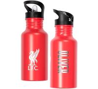 Liverpool F.C. Botella de agua de metal personalizada de equipos de fútbol de 500 ml, botella de entrenamiento y escuela con nombre grabado, regalo para niños y fanáticos del fútbol
