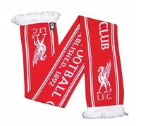 Liverpool F.C. Bufanda jacquard del Liverpool FC Established 1892-Red-Bird, producto oficial, rosso, 152 x 18 cm