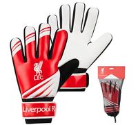 Liverpool F.C. Guantes de Portero para Niños, Guantes de Fútbol Talla 5 y 7 con Palma de Látex Antideslizante (Talla 5)