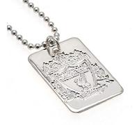 Liverpool F.C. Silver Plated Dog Tag & Chain