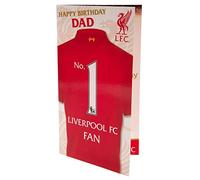 Liverpool F.C. Tarjeta de cumpleaños para papá, tarjeta de cumpleaños para papá, Liverpool FC, tarjeta de cumpleaños de Papá Liverpool, tarjeta de cumpleaños, tarjeta de Liverpool para papá, multicolor, 9 x 5, UTTA2641_1