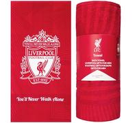 Liverpool F.C. Toalla para hombres, mujeres, adolescentes y niños, 100 % algodón, con escudo de fútbol, secado rápido, toalla de baño para natación, gimnasio, vacaciones, ducha, baño, equipo de