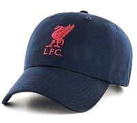 Liverpool FC Adulto Bordado Escudo Azul Marino Gorra de Béisbol Oficial Lfc
