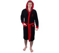 Liverpool FC - Batín con forro polar y capucha para hombre - Producto oficial - Negro - 3XL