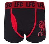 Liverpool FC - Calzoncillos Oficiales de Estilo bóxer - para Hombre - con el Escudo del Club - Pack 1 Unidad Negro - M