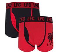 Liverpool FC - Calzoncillos Oficiales de Estilo bóxer - para Hombre - con el Escudo del Club - Pack 2 Unidades Rojo - M