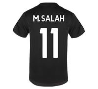 Liverpool FC - Camiseta Oficial de Entrenamiento - para Hombre - Poliéster - Negro LFC - Salah 11 - Grande