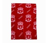 Liverpool FC Character World - Manta Oficial de Forro Polar, súper Suave, diseño de fútbol YNWA, Manta roja cálida y súper Suave, hogar, Dormitorio, Fiestas de Pijamas y Campamento