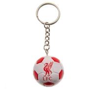 Liverpool FC - Llavero con diseño de balón de fútbol, color blanco y rojo, talla única