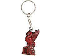 Liverpool FC Oficial - Llavero con escudo (Modelo Único) (Plata/Rojo)