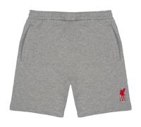 Liverpool FC - Pantalones Cortos de Fitness para Hombre - Forro Polar - Producto Oficial - Gris - M