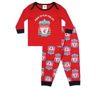 Liverpool FC - Pijama Oficial para niño - Rojo - Escudo - 12-18 Meses