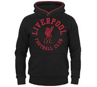 Liverpool FC - Sudadera Oficial con Capucha - para niño - con el Escudo del Club - Forro Polar - 8-9 años