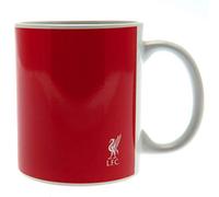 Liverpool FC - Taza modelo Halftone (Tamaño Ãšnico) (Blanco/Rojo)