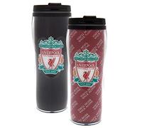 Liverpool FC - Termo/Taza de Viaje Diseño Cambia de Diseño con el Calor (Talla Única) (Negro, Rojo)