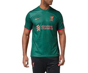 Liverpool Football Club DM1835 Season 2022/23 Official Third T-Shirt Men's DK Atomic Teal/Rio Teal/Siren Red XXL