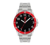 Liverpool Football Club Reloj Analógico para Niños de Cuarzo con Correa en Acero Inoxidable LFC8008