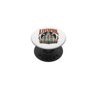 Liverpool Inglaterra Beat City Royal Liver Building PopSockets PopGrip Adhesivo