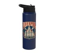 Liverpool Inglaterra Beat City Royal Liver Building Stainless Steel Insulated Water Bottle