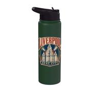 Liverpool Inglaterra Beat City Royal Liver Building Stainless Steel Insulated Water Bottle
