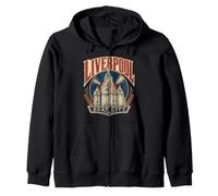 Liverpool Inglaterra Beat City Royal Liver Building Sudadera con Capucha