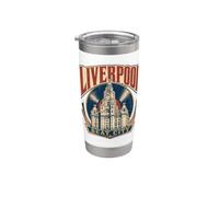Liverpool Inglaterra Beat City Royal Liver Building Vaso térmico de acero inoxidable de doble pared