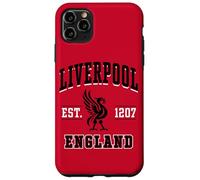 Liverpool, Inglaterra, estableció 1207 Collegiate Black Print Carcasa para iPhone 11 Pro MAX