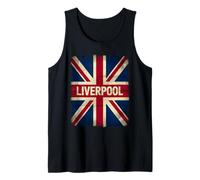 Liverpool Inglaterra Gran Bretaña Bandera Reino Unido Nacido Y Criado Música Camiseta sin Mangas