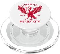 Liverpool Mersey City Since 1207 Liver Bird Large Print Rojo PopSockets PopGrip para MagSafe