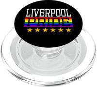 Liverpool Pride England Gay Lesbianas Queer LGBT Rainbow Flag PopSockets PopGrip para MagSafe