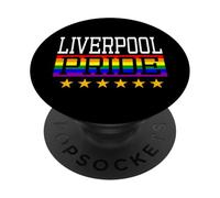 Liverpool Pride Gay Lesbianas Queer LGBT Rainbow Flag PopSockets PopGrip Adhesivo