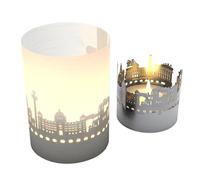 Liverpool Skyline Tube Tealight Juego de sombras - Recuerdo mágico para los fans del Liverpool | Proyección de silueta de Skyline | Idea de regalo perfecta para los amantes de los viajes