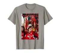 Liverpool Steven Gerrard Levanta Trofeo Copa Mundial de Fútbol Camiseta
