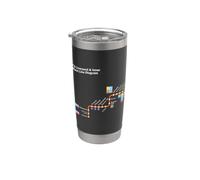 Liverpool Sydney Train Rail - Souvenir Route Map Australia Vaso térmico de acero inoxidable de doble pared