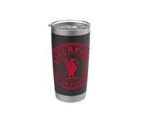 Liverpool United Kingdom - Sello postal, diseño de pájaro hígado Vaso térmico de acero inoxidable de doble pared