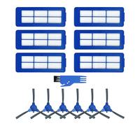 Liveryde Accesorios de repuesto para Eufy RoboVac 11S Max / 15C Max / 30C Max / G10 Hybrid / G20 / G30 / G30 Edge, 6 filtros Hepa, 6 cepillos laterales