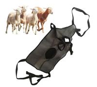 Livestock Anti-Breeding Apron with Adjustable Straps,Ewes Breeding Apron,Adjustable Anti-Mating Skirt for Sheep,Breeding Control Goat Skirt,Mesh Material,Size 25.3 × 14.1in,for Farms and (Color:negro)