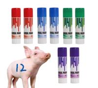 Livestock Crayon | 8 Pieces Waterproof Highly Visible Paint Portable | Live