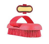 Livestock Scrubbing Brush - 2 en 1 Sponge Bristle Design, Horse Bathing Wash Tool, Equine Cleaning Groomer, Removes Dried Mud Sweat, Gentle Massage Lather Applicator | for Goats Cows Cattle