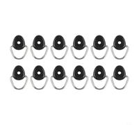 LivGrain 12 anillos en D de nailon para accesorios de kayak, anillo de amarre de carga, ajuste de cubierta de barco, sin pernos (cuadrados)