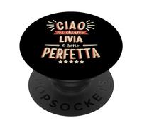Livia Idea Regalo Personalizzata Amica Nome Divertente PopSockets PopGrip Adhesivo