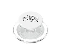 Livin On a Prayer Dios Cristiano Jesús Fe Oraciones Iglesia PopSockets PopGrip para MagSafe