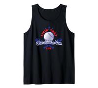 Livin' That Baseball Mom Life Cute Parent - Ventilador Deportivo para Padres Camiseta sin Mangas