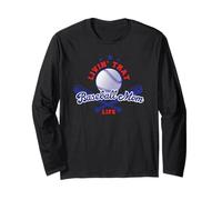 Livin' That Baseball Mom Life Cute Parent - Ventilador Deportivo para Padres Manga Larga