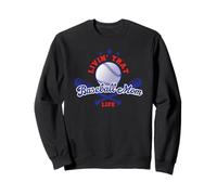 Livin' That Baseball Mom Life Cute Parent - Ventilador Deportivo para Padres Sudadera